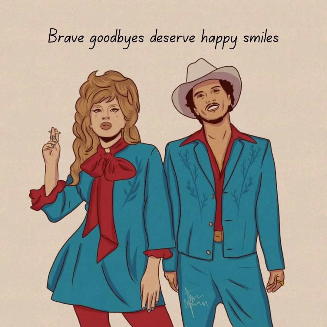 Die With a Smile Captions