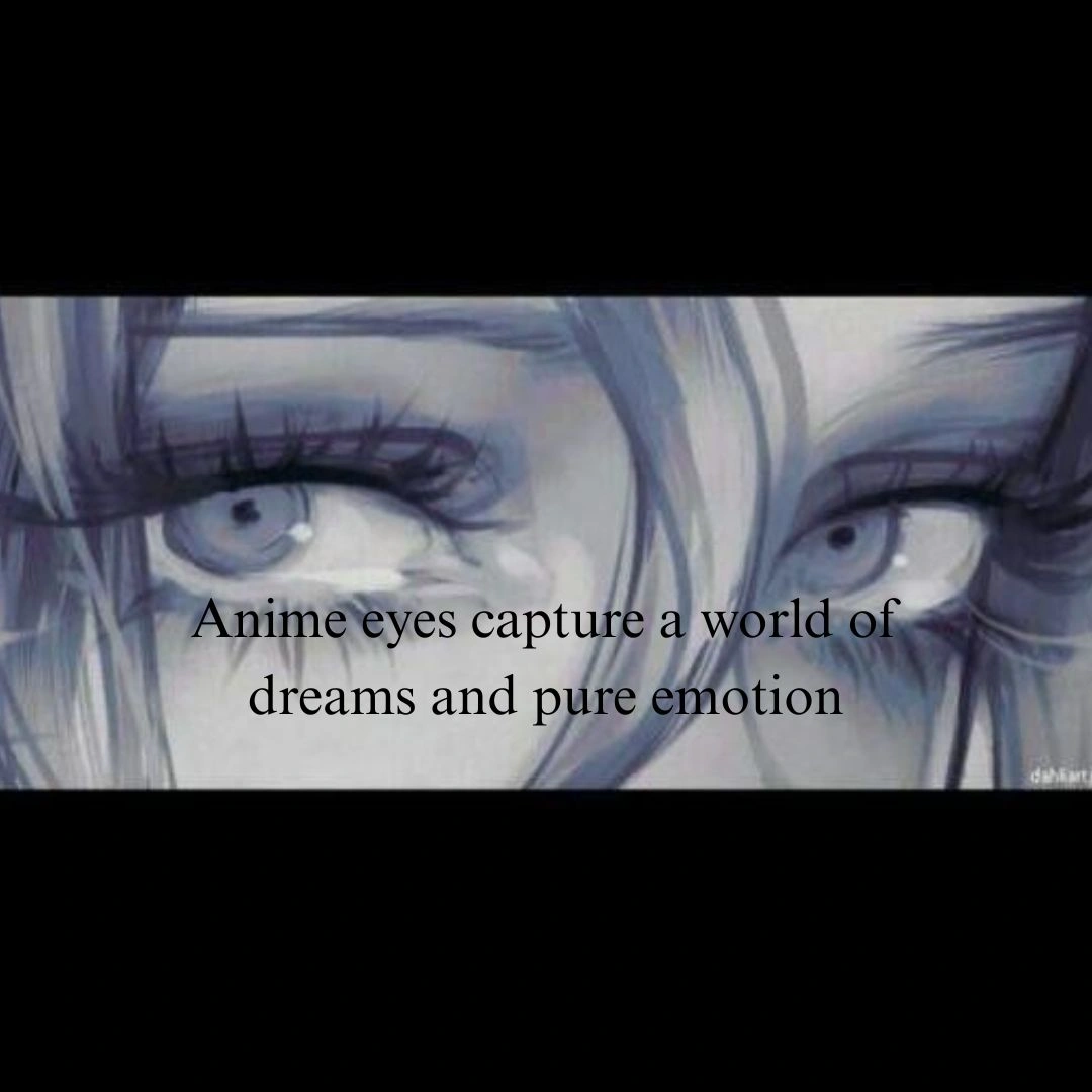 Anime Eyes Captions for Instagram